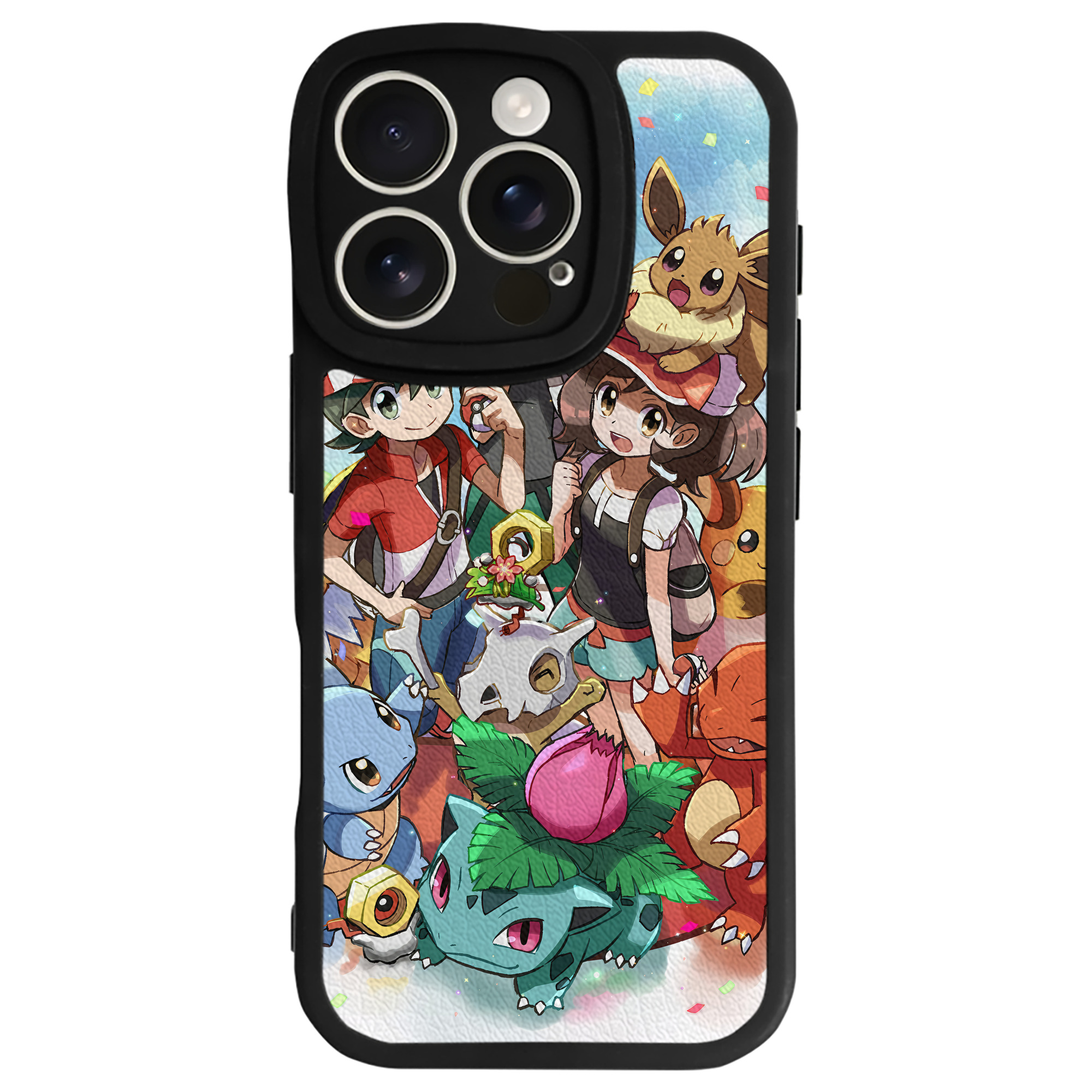 （画像用） ポケットモンスター Pokémon 【iPhone 16シリーズ対応】シリコンスマホケース（レザー調） 材質：シリコン